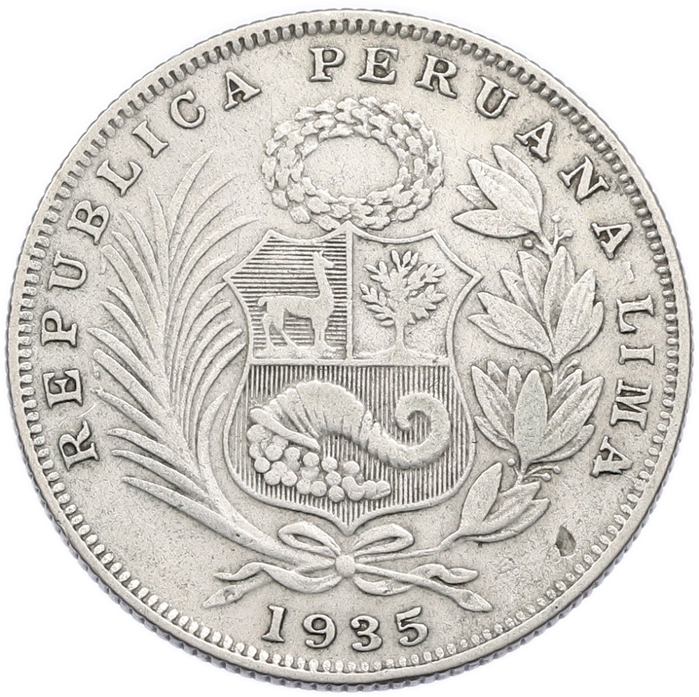 1/2 соля 1935 года Перу — Фото №1