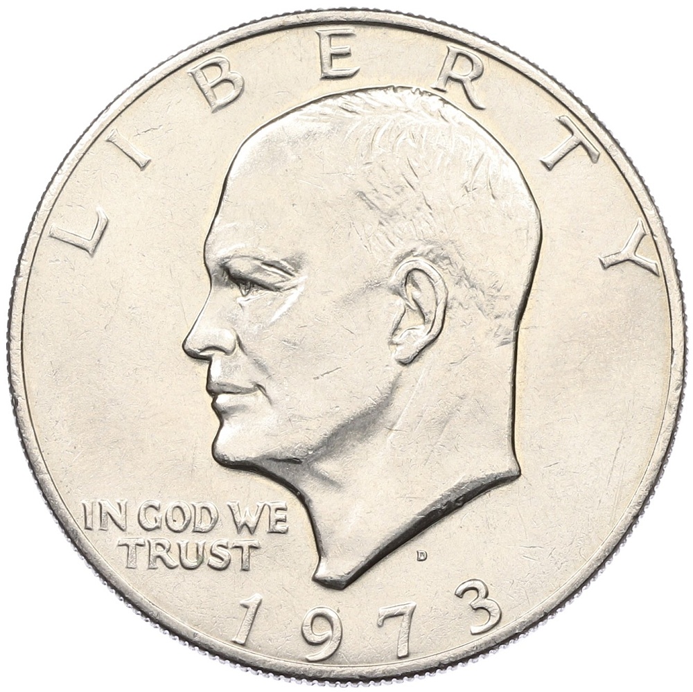 1 доллар 1973 года D США «Эйзенхауэр» — Фото №1