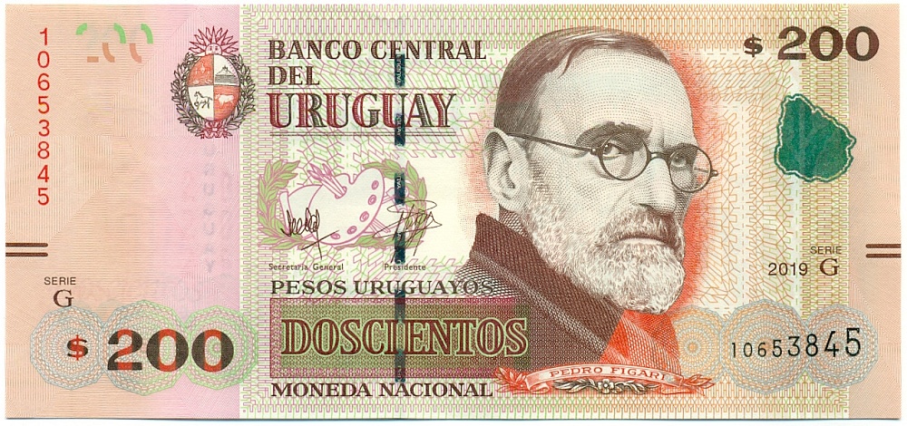 200 песо 2019 года Уругвай — Фото №1