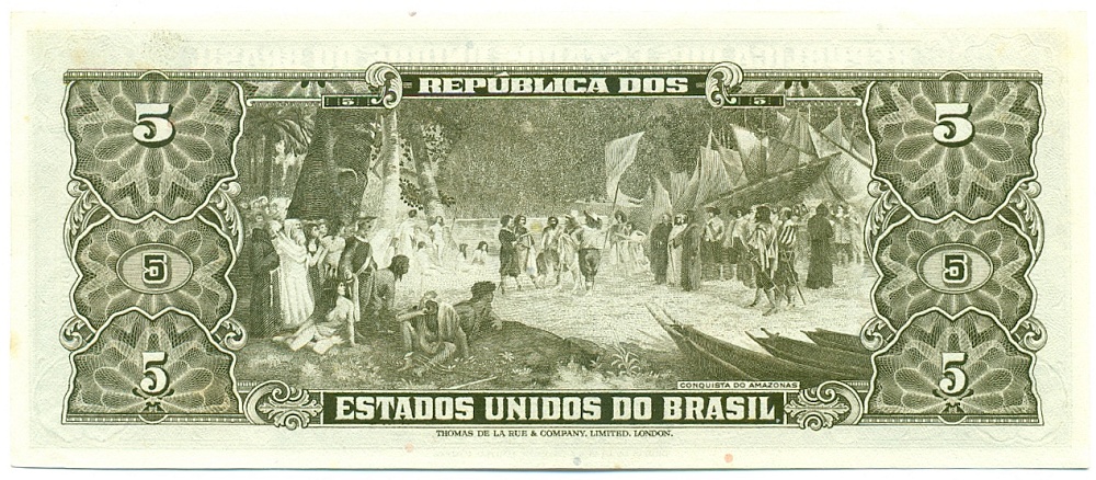5 крузейро 1964 года Бразилия — Фото №2