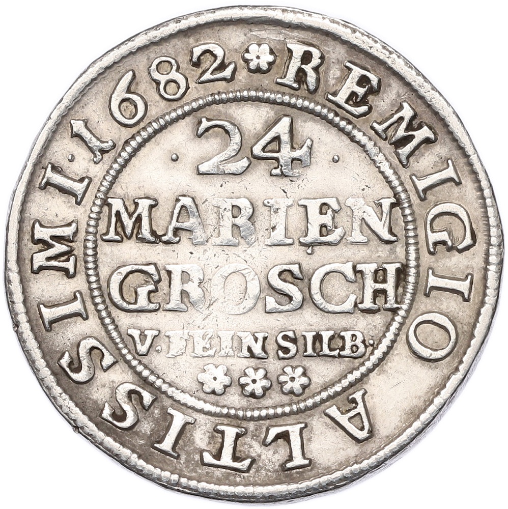 24 мариенгроша (2/3 талера) 1682 года Брауншвейг-Вольфенбюттель — Фото №2