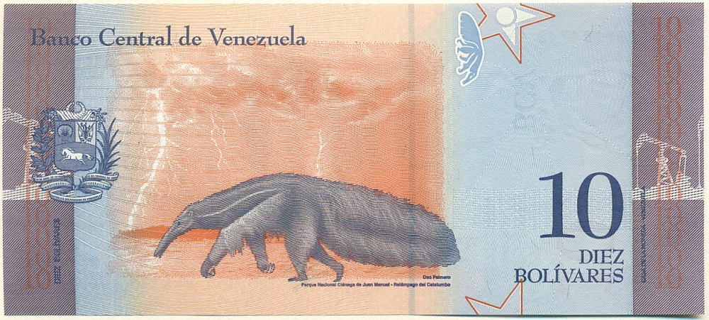 10 боливаров 2018 года Венесуэла — Фото №2