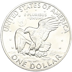 1 доллар 1973 года S США «Эйзенхауэр» — Фото №2