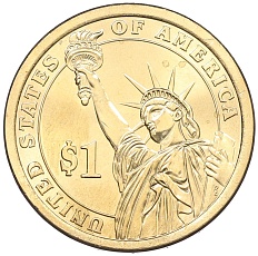 1 доллар 2014 года (D) США «31-й президент США Герберт Гувер» — Фото №2