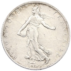 2 франка 1898 года Франция — Фото №2