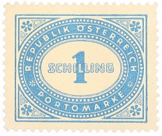 Почтовая марка 1 шиллинг 1947 года Австрия — Фото №1