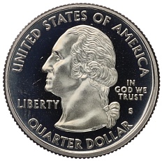 1/4 доллара (25 центов) 2001 года S США «Штаты и территории — Род-Айленд» — Фото №2