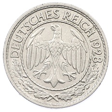 50 рейхспфеннигов 1928 года A Германия — Фото №1