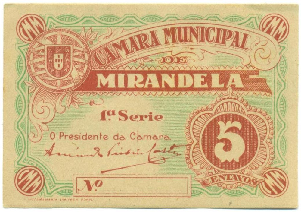 5 сентаво 1920 года Португалия — Фото №1