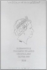 150 долларов 2022 года Соломоновы острова «25-я годовщина смерти принцессы Дианы» — Фото №2