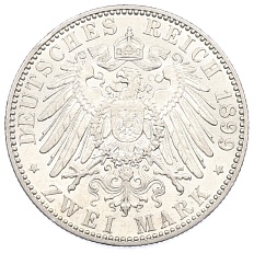 2 марки 1899 года Германия (Пруссия) — Фото №2
