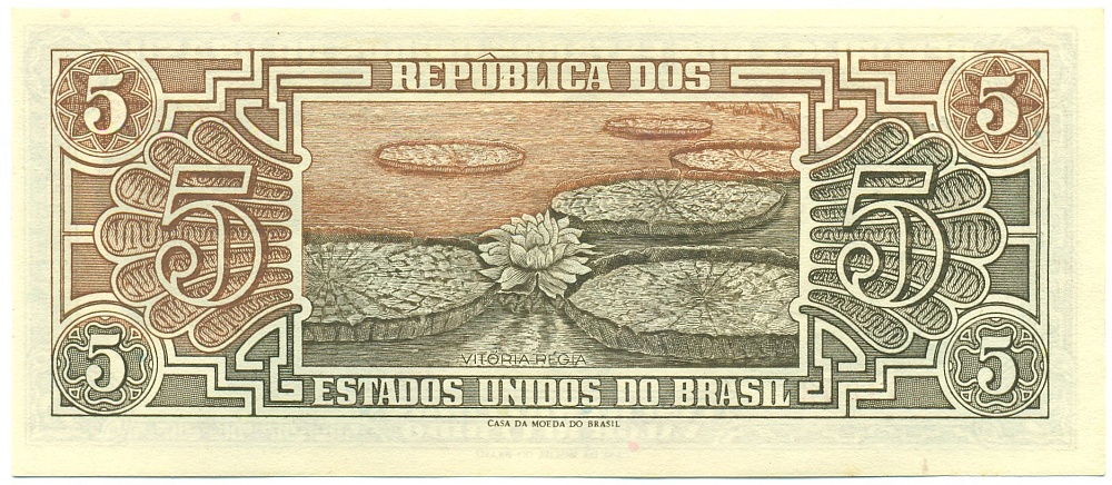 5 крузейро 1961 года Бразилия — Фото №2