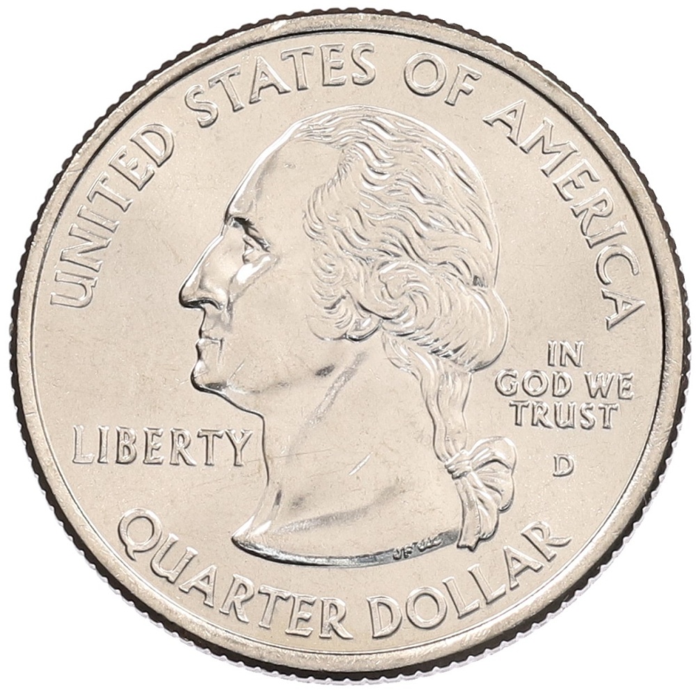 1/4 доллара (25 центов) 2005 года D США «Штаты и территории — Орегон» — Фото №2