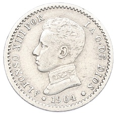 50 сентимо 1904 (10) года Испания — Фото №1