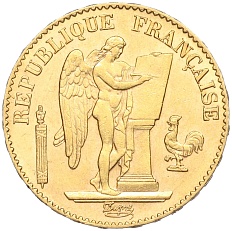20 франков 1896 года Франция — Фото №2