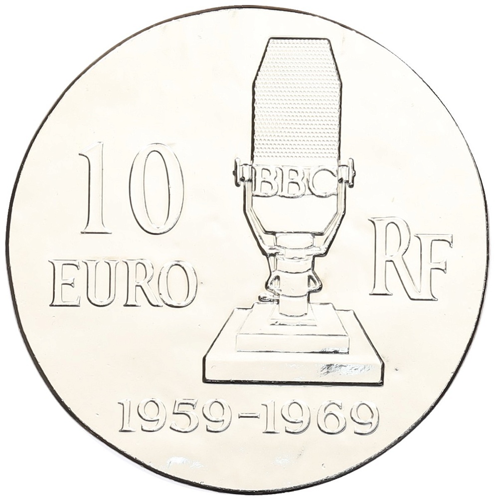 10 евро 2015 года Франция «Шарль де Голль» — Фото №2