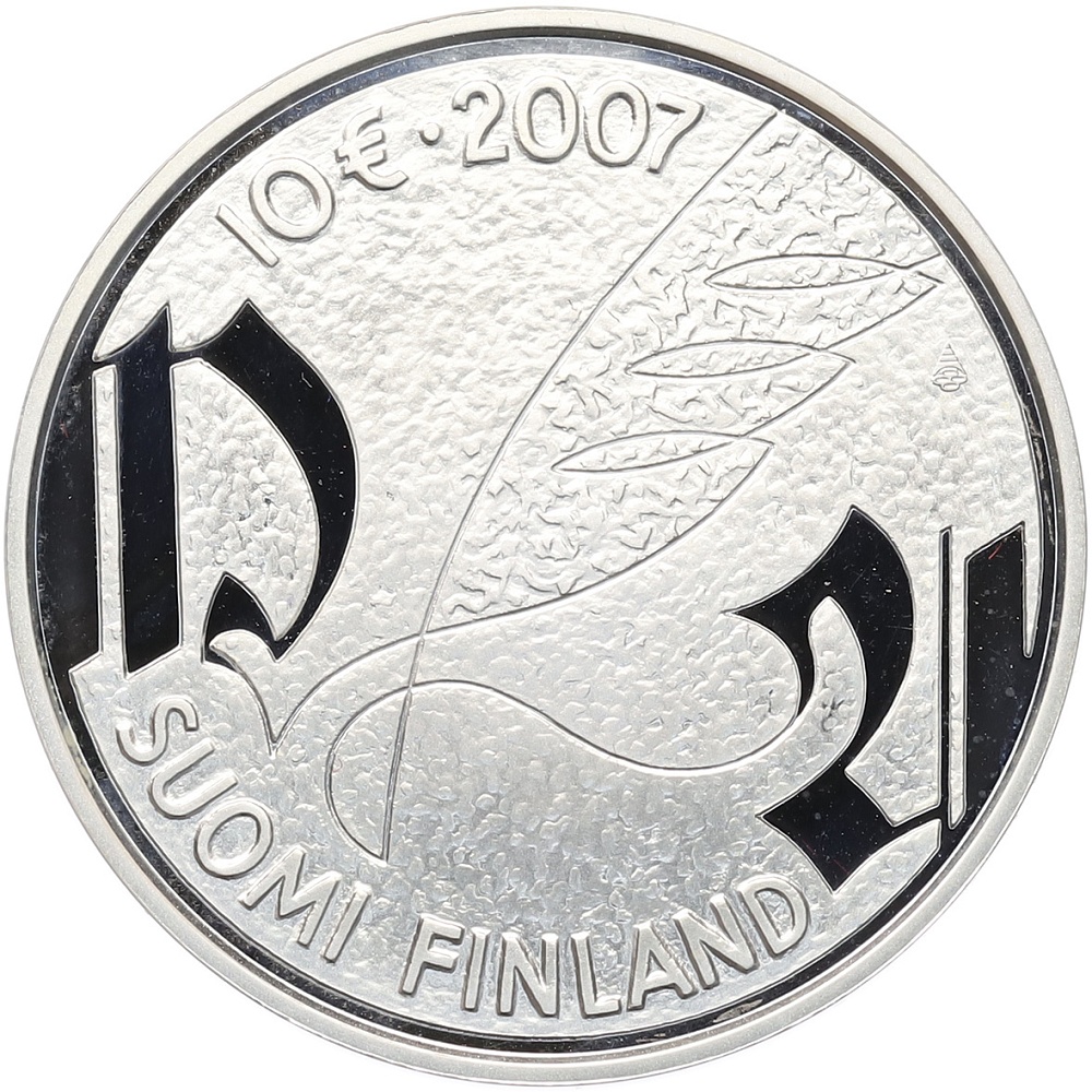 10 евро 2007 года Финляндия «450 лет со дня смерти Микаэля Агриколы» — Фото №2