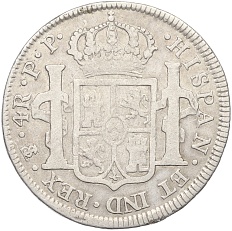 4 реала 1800 года Испанская Боливия — Фото №2