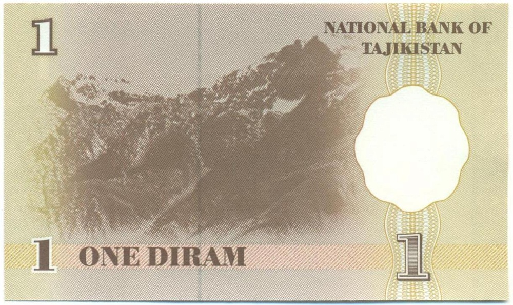 1 дирам 1999 года Таджикистан — Фото №2