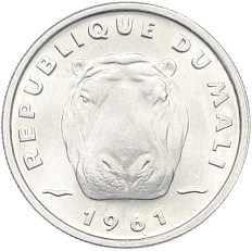 5 франков 1961 года Мали — Фото №1