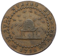 Токен 1/2 пенни 1792 года Великобритания — Ноттингемшир (Donald and Co) — Фото №1