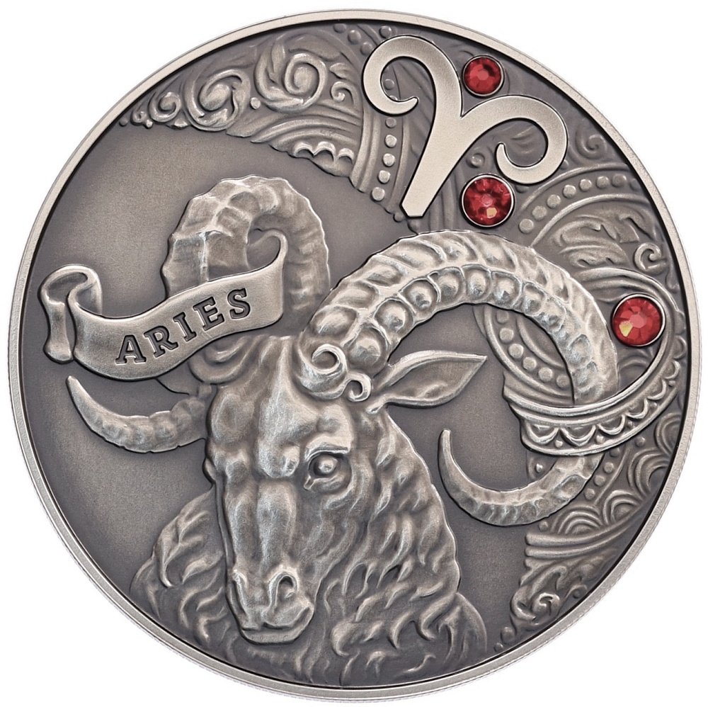 20 рублей 2014 года Белоруссия «Знаки зодиака — Овен» — Фото №1