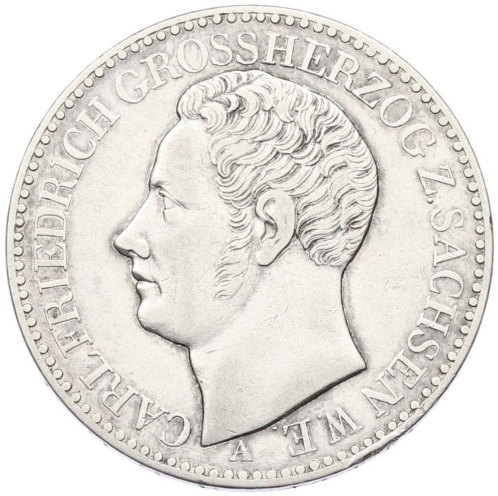 1 талер 1841 года Саксен-Веймар-Айзенах — Фото №1