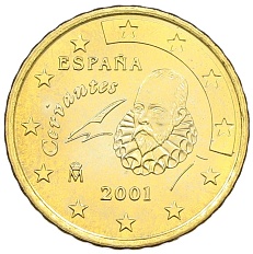 10 евроцентов 2001 года Испания — Фото №1