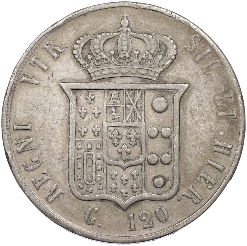 120 грано 1859 года Королевство Обеих Сицилий — Фото №2