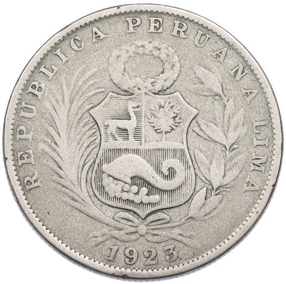 1/2 соля 1923 года Перу — Фото №1