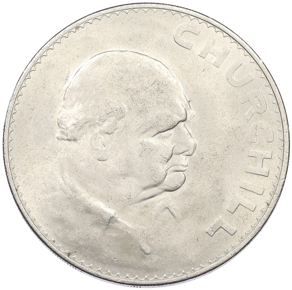 5 шиллингов (1 крона) 1965 года Великобритания «Сэр Уинстон Черчилль» — Фото №1