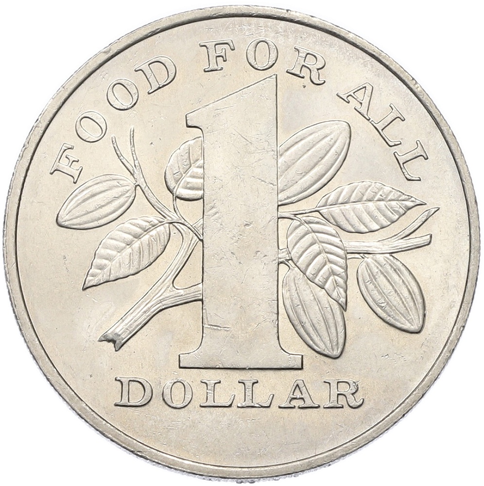 1 доллар 1979 года Тринидад и Тобаго «Продовольственная программа — ФАО» — Фото №1