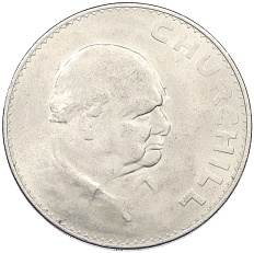 5 шиллингов (1 крона) 1965 года Великобритания «Сэр Уинстон Черчилль» — Фото №1