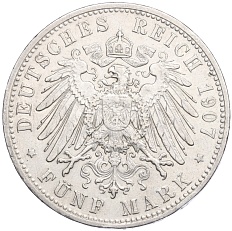5 марок 1907 года D Германия (Бавария) — Фото №2