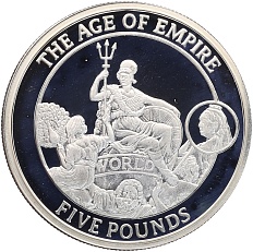 5 фунтов 2008 года Гибралтар «Век Империй» — Фото №1