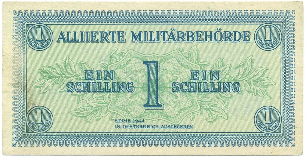 1 шиллинг 1944 года Австрия (Выпуск Союзного коммандования) — Фото №1