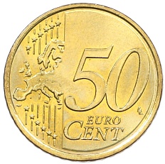 50 евроцентов 2009 года Словакия — Фото №2