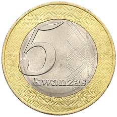 5 кванз 2012 года Ангола — Фото №2