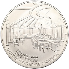1 доллар 2005 года P США «170 лет со дня смерти Джона Маршалла» — Фото №2
