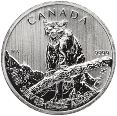 5 долларов 2012 года Канада «Канадская Фауна — Пума» — Фото №1