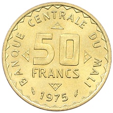 50 франков 1975 года Мали — Фото №1