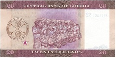 20 долларов 2022 года Либерия — Фото №2