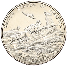 1/2 доллара (50 центов) 1993 года Р США «50 лет победы во Второй Мировой войне» — Фото №2