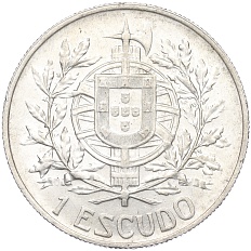 1 эскудо 1910 года Португалия «Основание республики» — Фото №2