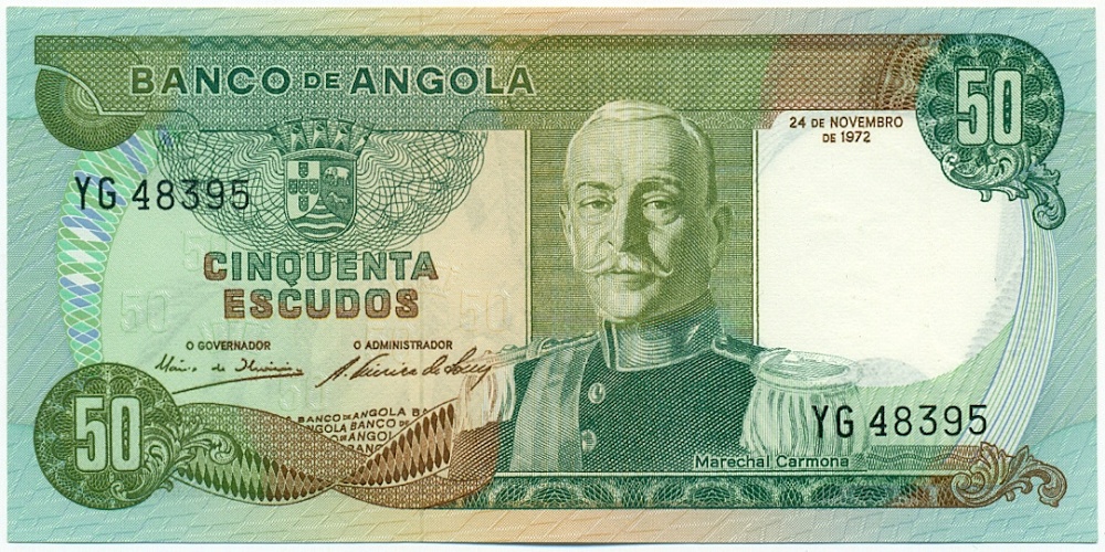 50 эскудо 1972 года Ангола — Фото №1
