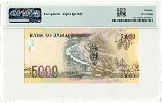 5000 долларов 2010 года Ямайка — в слабе PMG (Gem UNC 66) — Фото №2