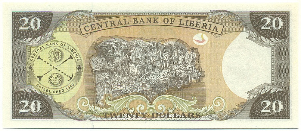 20 долларов 2011 года Либерия — Фото №2
