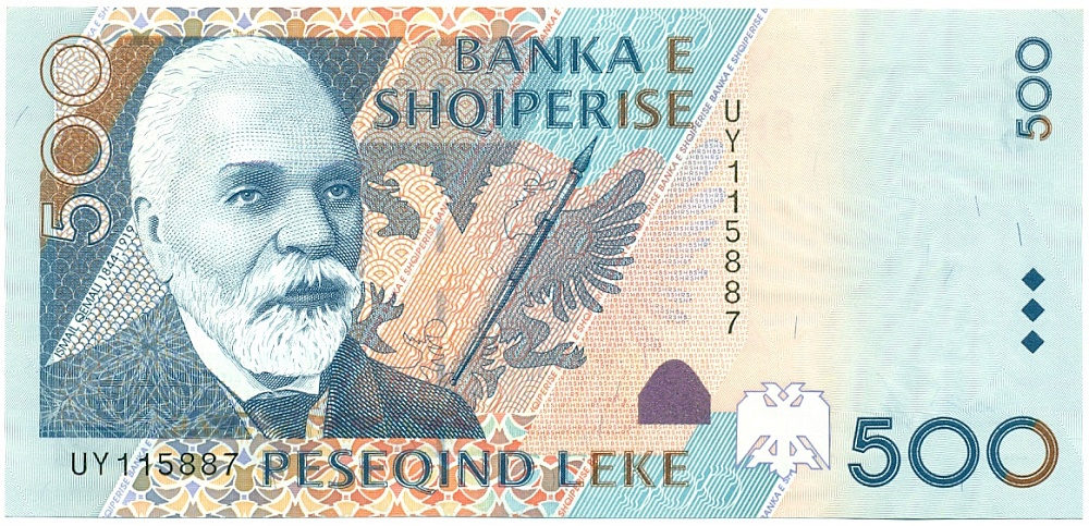 500 лек 2001 года Албания — Фото №1