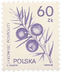 Почтовая марка 60 злотых 1989 года Польша — Фото №1