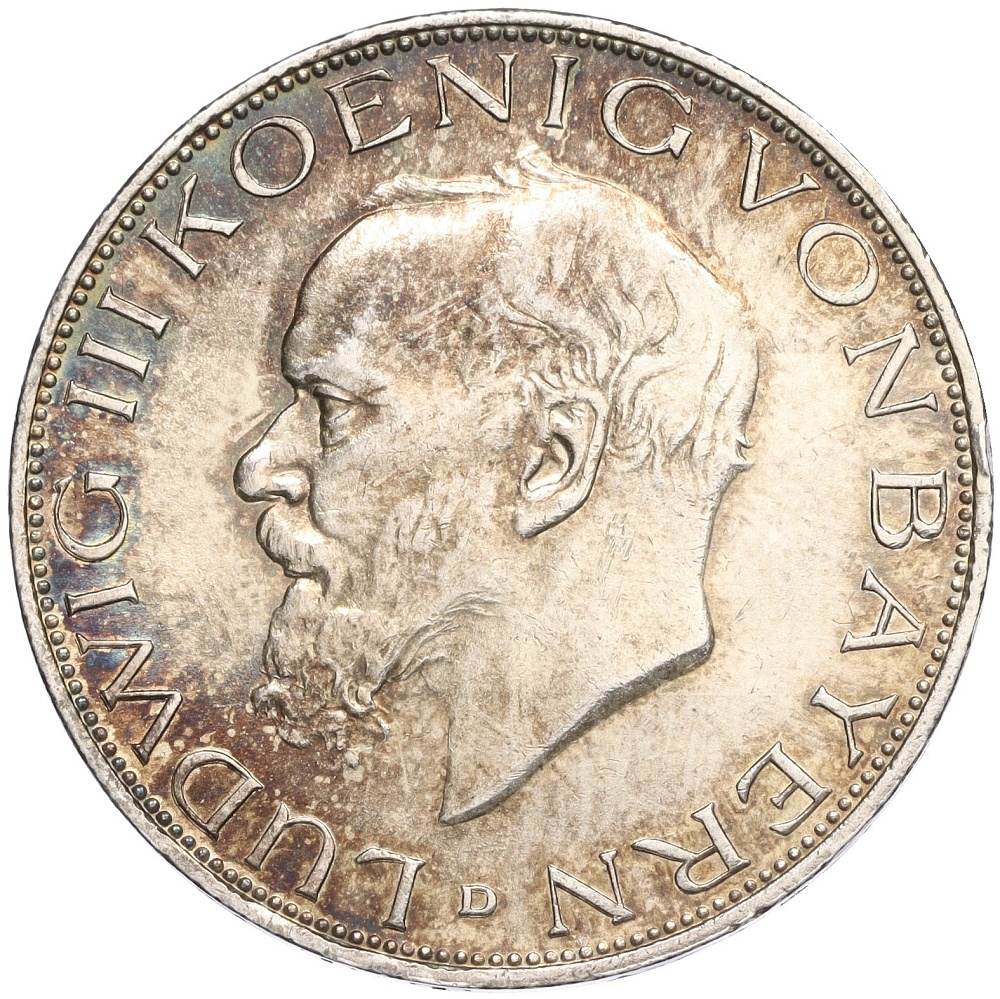 3 марки 1914 года Германия (Бавария) — Фото №1